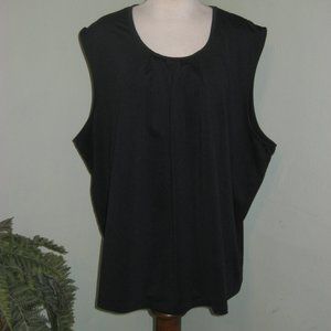 Plus Size 3x Black Sleeveless Top A26